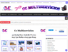 Tablet Screenshot of ccmultiservicio.com
